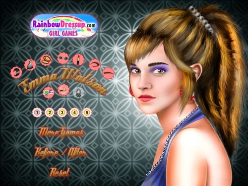 Emma Watson makeup online Dv hry