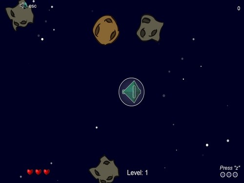 Online hra Asteroids