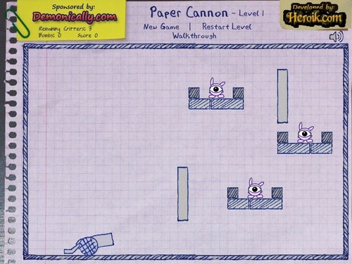 Paper Cannon online Akční hry