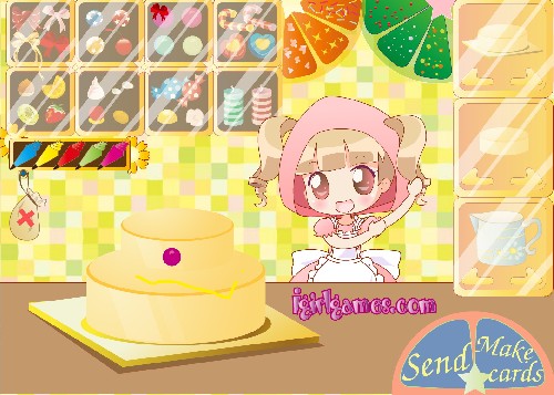 Online hra Pečení dortu