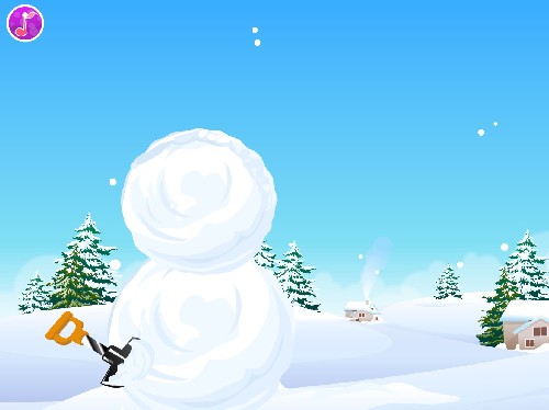 Online hra Postav sněhuláka