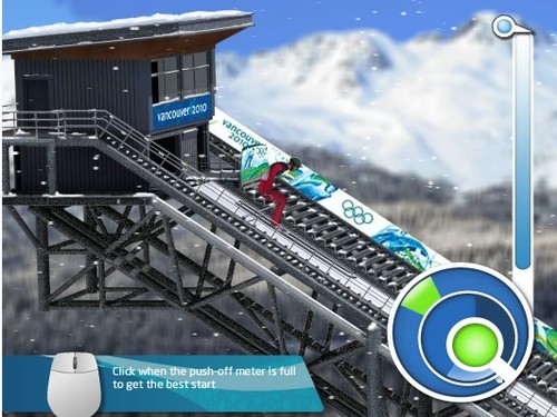 Vancouver 2010 official minigame online Sport